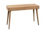Linea Natura Konsolentisch Rumba, Wildeiche, Holz, Wildeiche, massiv, 2 Schublade(n) Schubladen, rechteckig, eckig, 40x75x110 cm, einfacher Aufbau, Holzmöbel, Holztische, Konsolentische Holz