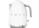 Smeg Wasserkocher, weiß, Metall, 1,7 L, 22.3x24.8x17.1 cm, automatische Abschaltung, manuelle Trockengehschutz, Überhitzungsschutz, 360°-Sockel, Anti-Rutsch-Füße, ergonomischer Griff, flaches Heizelement, abgedecktes weit aufklappbarer Deckel, herausnehmbarer Filter, Signalton, Beleuchtung, Küchengeräte, Wasserkocher