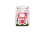 Barnets Favorit 2 pak luftsutter silikone 0-6 mdr. - Pink/Hvid