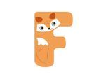 Small Foot - Wooden Animal Children's Letter - F