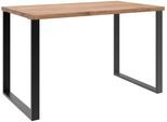Schreibtisch WIMEX "Home Desk", beige (schwarz, plankeneiche nachbildung), B:120cm H:75cm T:70cm, Tische, Schreibtisch, Mit Metallkufen, in 3 Breiten