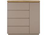 Kommode MCA FURNITURE "PALAMOS Kommode", grau (warmgrau), B:100cm H:104cm T:40cm, Holzwerkstoff, Sideboards, Kommode, Türen mit Dämpfung