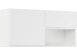 Mehrzweckschrank-Set IMPULS KÜCHEN "Warschau", weiß (weiß mit beton, optik natur), B:120cm H:57,9cm T:34,5cm, Holzwerkstoff, Pulverlack, Kastenmöbel-Sets, Vielfältige Varianten verfügbar; kombinierbar mit anderen Artikeln