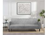3-Sitzer DOREL HOME "Avon", grau (anthrazit), B:213cm H:81cm T:86cm, 100% Polyester, Sofas, Schlafsofa 213cm, Bettfunktion (110/190cm), trendiger Cord o. Webstoff