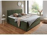 Boxbett "Alva, wahlweise mit Matratze", grün, B:180cm L:211cm, ATLANTIC HOME COLLECTION, Komplettbetten, wahlweise mit Matratze und Topper