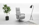 TV-Sessel SIT & MORE "Vario Comfort, inkl. Kopfteilverstellung & 360 Drehfunktion", grau (light grau), B:70cm H:124cm T:85cm, Sessel, mit Gasdruck, Höhe der Armelehnen 60cm