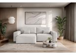 Ecksofa OTTO HOME "MATTS Schlafsofa mit Bettkasten, Maße B/T/H: 265/159/89 cm", beige (hellbeige), B:265cm H:89cm T:159cm, 100% Polyester, Sofas, Ecksofa, L-Form mit Recamiere rechts oder links, hoher Sitzkomfort
