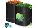 KESSER® Pop-Up-Gartensack Laubsack Gartenabfallsack inkl. Handschuhe Selbststehend mit Griffen Stabil Robust & Faltbar Laubsäcke Rasenschnitt Gartensäcke für Gartenabfälle Grünschnitt