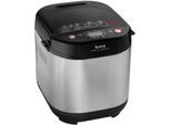 TEFAL Brotbackautomat "Pain & Délices, 20 Backprogramme, 3 Brotgrößen und Bräunungsgrade", grau (schwarz, edelstahlfarben), B:31,8cm H:33,9cm T:35,6cm, Brotbackautomaten, auch für Pizza-/Nudel-/Kuchenteig, antihaftbeschichtete Form, PF240E