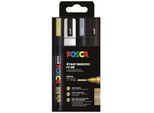 POSCA marker sæt PC-5M 4 ass. farver g-s-s-h