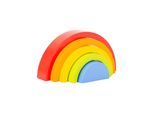 Small Foot - Wooden Building Blocks Rainbow 5dlg.