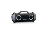 Lenco SPR-200BK - Splash proof Bluetooth® Speaker FM radio USB and micro SD with Light Effects - Black
