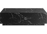 Couchtisch SALESFEVER "Almeria Beistelltisch: Stilvoller Tisch 120/75 cm", schwarz (schwarz marmoroptik), B:120cm H:35cm T:75cm, Tische, Couchtisch, Stilvoller, rechteckiger Tisch in edler Marmoroptik, 120x75cm
