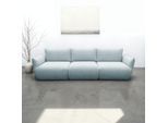 Big-Sofa DOMO COLLECTION "Bristol in 2 Breiten, Taschenfederkern für hohen Sitzkomfort", hellblau, B:276cm H:79cm T:102cm, 100% Polyester, Sofas, Big-Sofa, Breite 276cm. Pflegeleichter Strukturstoff