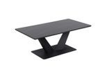 Stylife Couchtisch, Schwarz, Metall, Keramik, Marmoroptik, rechteckig, eckig, Bodenplatte, 60x42x110 cm, Wohnzimmer, Wohnzimmertische, Couchtische, Couchtische Marmoroptik