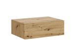 Livetastic Nachtschrank, Eiche Artisan, Holzwerkstoff, 1 Schublade(n) Schubladen, 42x14x30 cm, Schlafzimmer, Nachttische