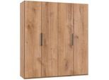 Kleiderschrank WIMEX "Level by fresh to go", braun (plankeneichefarben), B:200cm H:216cm T:58cm, Schränke, Kleiderschrank, ohne Schubladen