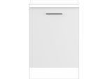 Türfront IMPULS KÜCHEN "Prag und Valencia", Breite/Höhe: 60/71,7 cm", weiß, B:60cm H:71,7cm T:1,6cm, Dekorfolie, Holzwerkstoff, Schranktüren, Schranktür Schrank-Zubehör, für einen vollintegrierten Geschirrspüler