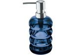 Seifenspender KLEINE WOLKE "Verro", navy, Glas, Dosierspender, Seifenspender