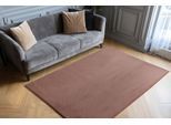 Fellteppich OBSESSION "Infinity 200", beige (puder), B:160cm H:40mm L:230cm, Polyester, Teppiche, Fellteppich, Kunstfel, Uni Farben, Kaninchenfell Haptik, supersoft