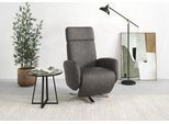 TV-Sessel SIT & MORE "Grenoble, inkl. Kopfteilverstellung", grau (anthrazit), B:71cm H:110cm T:82cm, Sessel, wahlweise mit 2 Motoren, Akku & Aufstehhilfe