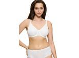 Minimizer-BH TRIUMPH "Urban Minimizer W X", Damen, Gr. 75, Cup D, beige (vanille), Microtouch, Obermaterial: 64% Polyester, 24% Polyamid, 12% Elasthan (LYCRA), unifarben, Basic, BHs Minimizer-BH, verkleinert die Brust optisch um eine Cup-Größe
