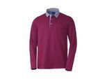 Franco Bettoni Herren Poloshirt mit Hemdkragen langarm