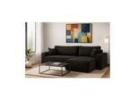Inter Trading Ecksofa Austin 244x145 cm Cord Anthrazit Poso 22