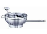 Passetout RÖSLE, silber (edelstahlfarben), Ø:22cm, Edelstahl 18/10, Küchenpressen, Passiermühle mit Gegengriff, spülmaschinengeeignet