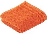 Seiftuch VOSSEN "Vienna Style Supersoft", orange (fiesta), B:30cm L:30cm, Walkfrottee, Walkfrottee, Handtücher, Waschlappen im Set, supersoft Baumwolle