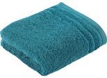 Seiftuch VOSSEN "Vienna Style Supersoft", blau (lagoon), B:30cm L:30cm, Walkfrottee, Walkfrottee, Handtücher, Waschlappen im Set, supersoft Baumwolle