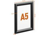 DURABLE Klapprahmen Aluminium, Format A5, schwarz