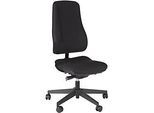 Prosedia Bürostuhl LEANOS V ERGO, Synchronmechanik, ohne Armlehnen, hohe Rückenlehne, schwarz/schwarz