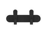Wandgarderobe Functionals KROK HJH 30 Raven Black, 4 Haken, bis 10 kg, B 300 mm, Stahl und Kunststoff, schwarz