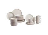 Ritzenhoff Breker Kombiservice , Taupe , Keramik , 20-teilig , Uni , 285 ml,500 ml , Lfgb , Geschirr, Geschirr-Sets, Kombiservice
