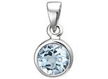 Kettenanhänger JOBO "Anhänger mit Blautopas", blau (hellblau, blau), Schmuckanhänger, Damen, Silber 925 (Sterlingsilber), Kettenanhänger, 925 Silber