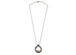 Lange Kette "Aurelia", Damen, Gr. onesize, Metall, rosa (kupfer), COLLEZIONE ALESSANDRO, Basic, Halsketten, mit rundem Anhänger