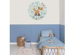 Wandtattoo LITTLE DUTCH "Wandsticker XL Forest Friends (100x100cm)", braun (mehrfarbig 1), H:100cm, PVC, Wandtattoos, Wandtattoo