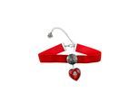 Kette mit Anhänger ALLGÄU REBELL "Lise", Damen, Gr. onesize, Metall, rot, Basic, Halsketten, mit filigraner Verzierung