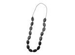 Lange Kette "Charu", Damen, Gr. onesize, Holz, schwarz, COLLEZIONE ALESSANDRO, Basic, Halsketten, flache Holzperlen