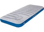 Luftbett HIGH PEAK "Cross Beam Single extra long", bunt (hellgrau, blau), Luftbetten, B/H/L: 75cm x 20cm x 195cm, Materialmix, B:75cm H:20cm L:195cm
