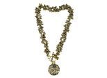 Kette mit Anhänger "Leiria", Damen, Gr. onesize, Metall, gold, COLLEZIONE ALESSANDRO, Basic, Halsketten, mit vielen kleinen Metallperlen