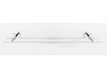 Handtuchstange WENKO "UV-Loc Isera", grau (chromfarben), B:59,5cm H:5cm T:12cm, Zinkdruckguss, Handtuchhalter, Handtuchstange, befestigen ohne Bohren