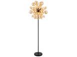 GLOBO LIGHTING Stehlampe "UDO", gold (schwarz), 1 Stk., Leuchten, Stehlampe/goldfarben/Glaskugeln/modern/Wohnzimmer/Flur/Schlafzimmer, Stehlampe
