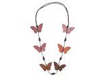 Lange Kette "Harleen", Damen, Gr. onesize, Holz, bunt (multi), COLLEZIONE ALESSANDRO, Basic, Halsketten, mit Schmetterlingen aus Holz