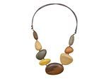 Lange Kette "Wood", Damen, Gr. onesize, Holz, braun, COLLEZIONE ALESSANDRO, Basic, Halsketten, aus Holzperlen in verschiedenen Farben und Formen