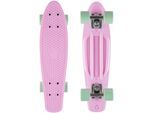 Skateboard STAR-SKATEBOARD, rosa (rosa, mint), Skateboards, Kinder, Kicktail
