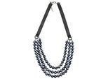 Lange Kette "Coimbra", Damen, Gr. onesize, Glas, schwarz, COLLEZIONE ALESSANDRO, Basic, Halsketten, mit echten Glasperlen