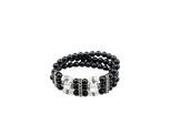 Armband "Alice", Damen, Gr. Glas, schwarz, COLLEZIONE ALESSANDRO, Armbänder Armband