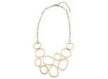 Kette mit Anhänger "Braga", Damen, Gr. onesize, Metall, gold, COLLEZIONE ALESSANDRO, Basic, Halsketten, aus Metallringen